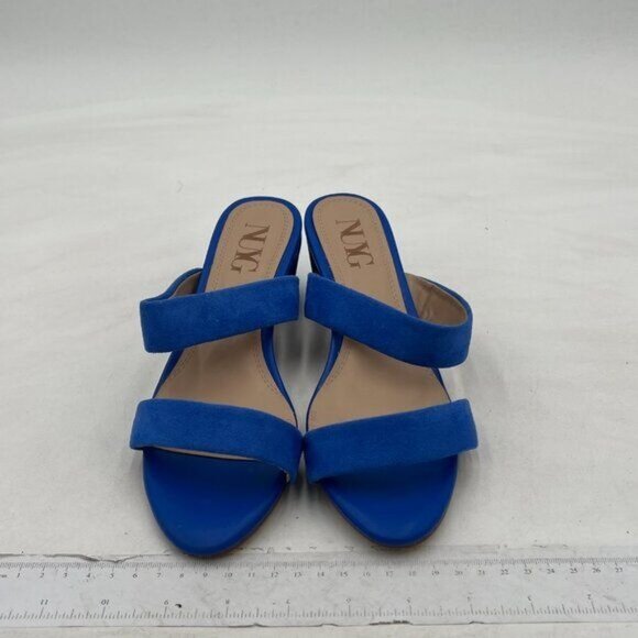 Women Casual Open Toe Sandals Chunky Low Heel Slip On Mule Comfy Summer Slide - Picture 3 of 7